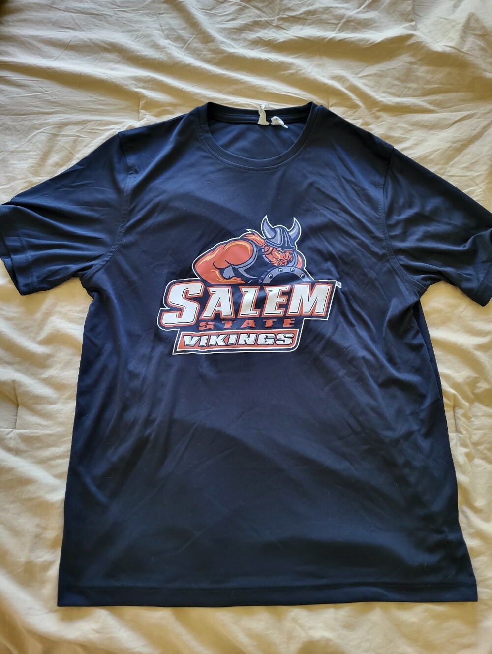 Salem State Vikings Navy Graphic Tee - Men's Crew Neck